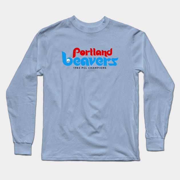 Defunct Portland Beavers Baseball Long Sleeve T-Shirt by LocalZonly